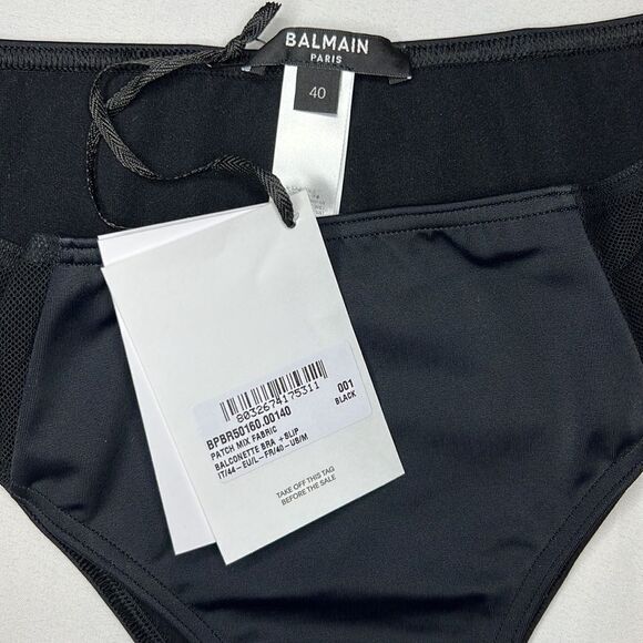 Balmain Balconette Bra & Mid Rise Brief Set Size Medium - Picture 7 of 16